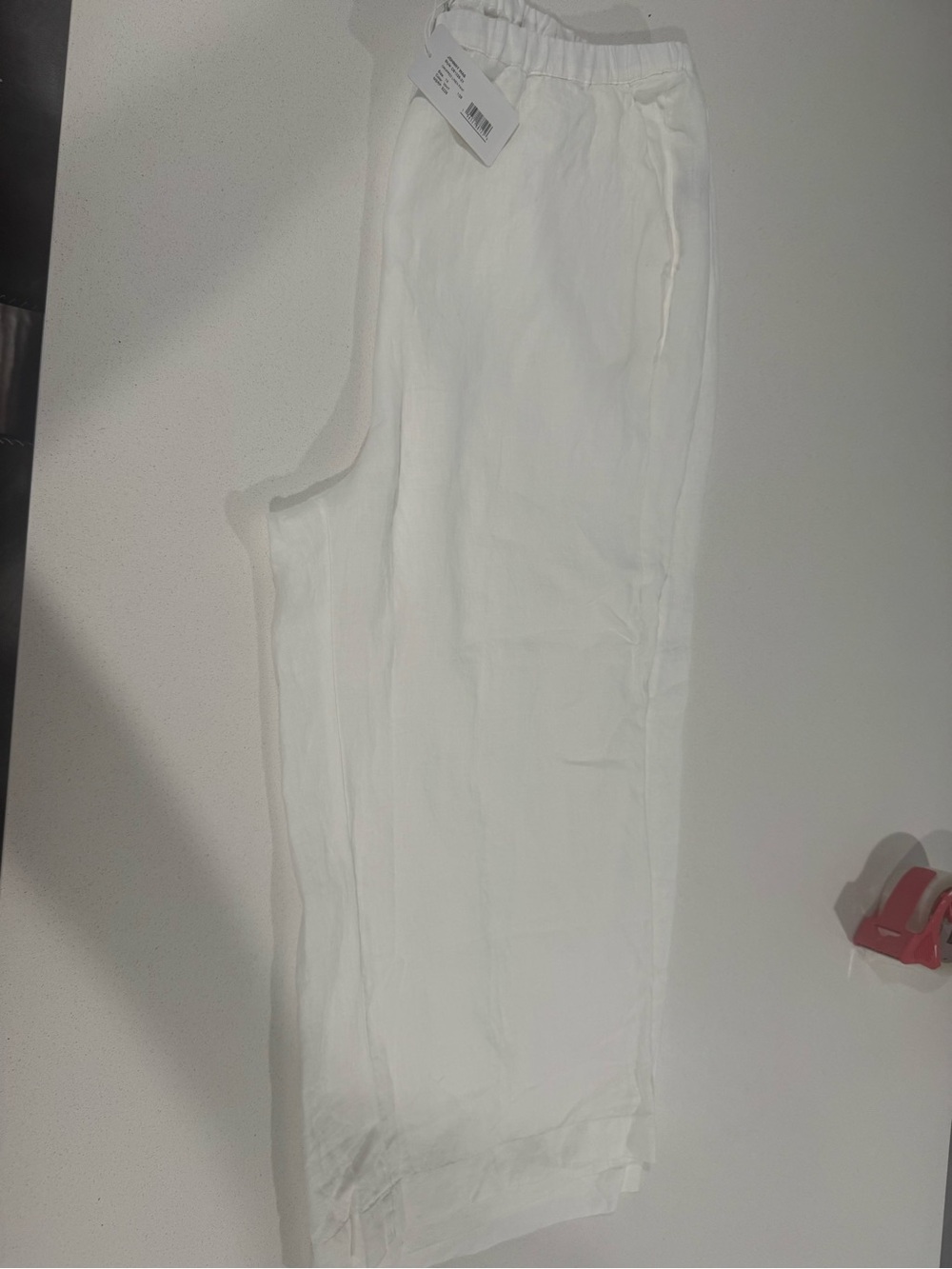 Johnny Was White Linen Pants